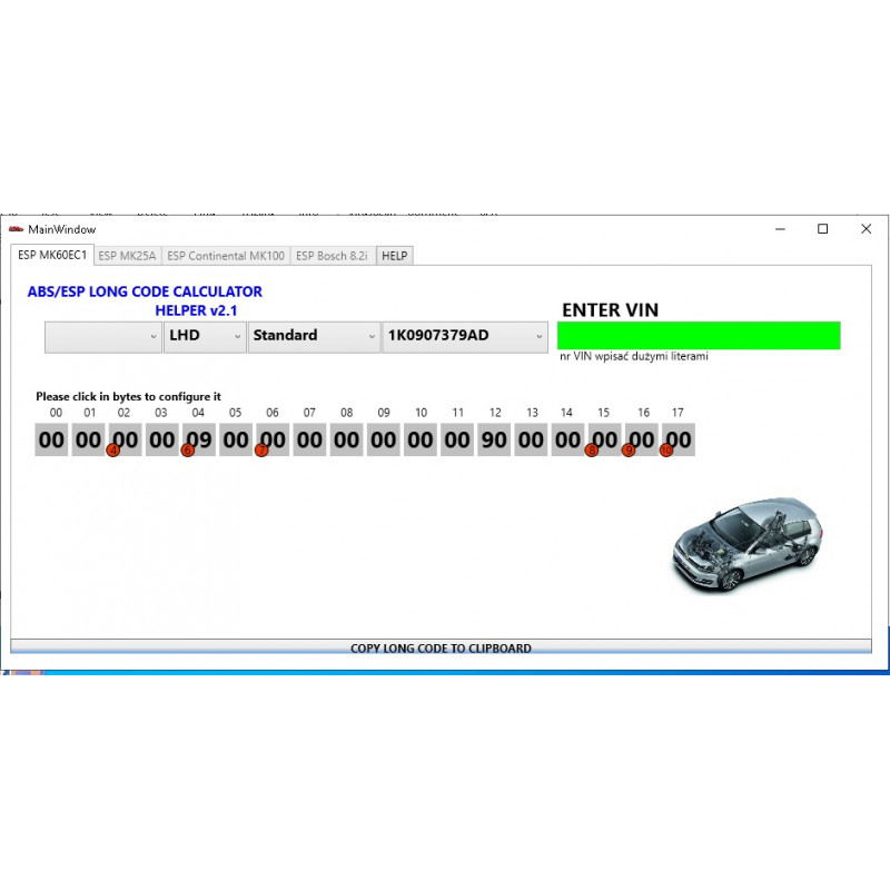 ABS Long Coding Calculator – VW, Audi, Seat, Skoda