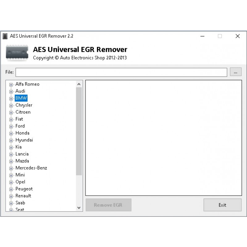AES Universal EGR Removal Software