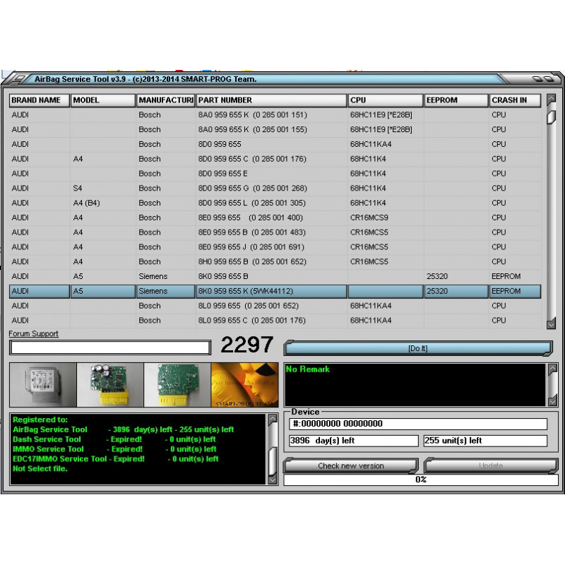 Airbag Service Tool v3.9 – SRS Crash Data Reset & ECU Repair Software