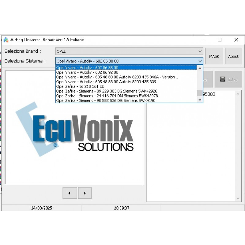 EcuVonix Airbag Universal Repair Tool v1.5 – ECU Crash Data Reset & Repair