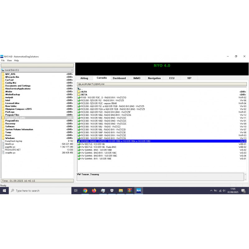 NYO 4.0 (2016) – Full Car Odometer, Radio, Airbag & Navigation Tool with Custom Script Support