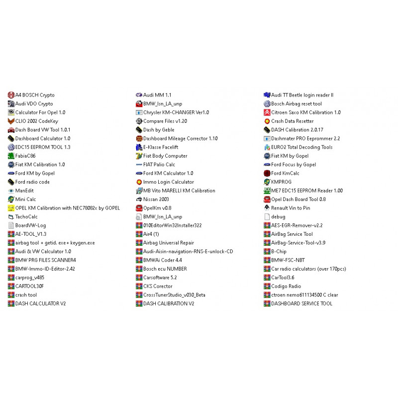 Automotive ECU & Diagnostic Software Collection +140 Tools