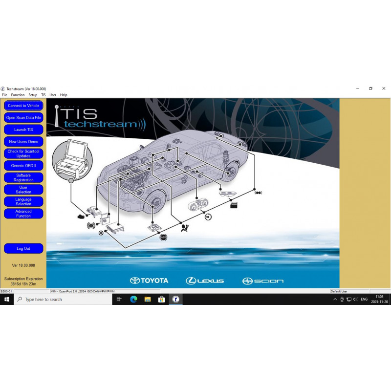 Toyota Techstream V18.008.00 VMWARE | Pro Ready-to-Use Software