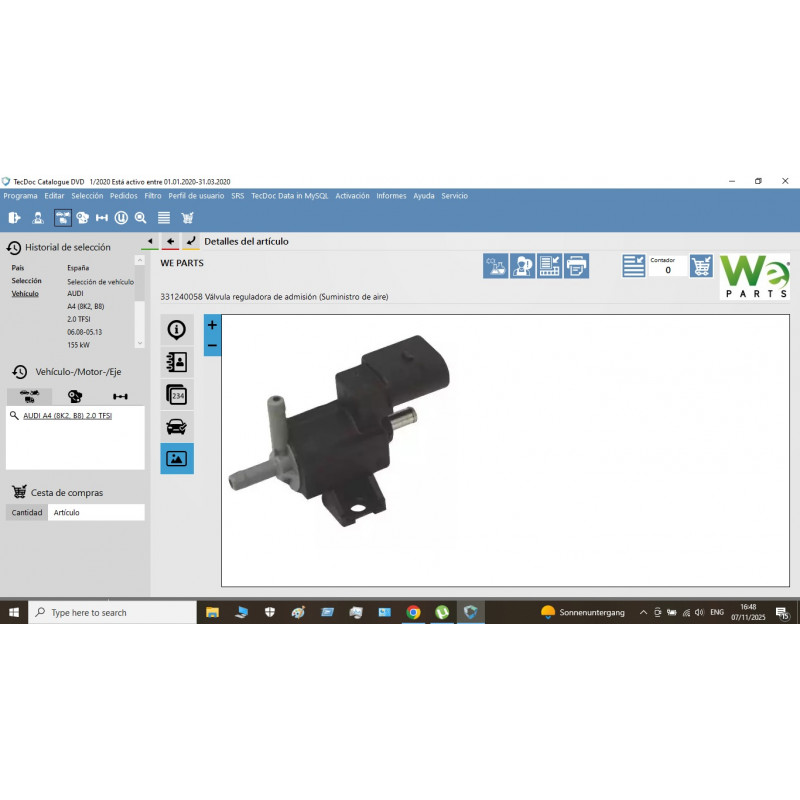 TecDoc 2020 Q1 Catalogue Comprehensive Automotive Parts & Vehicle Data Database